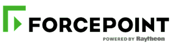 forcepoint logo on a green background.